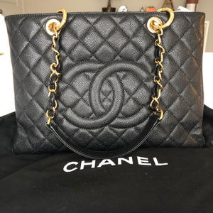 Chanel Caviar Quilted Grand Shopping Tote GST
